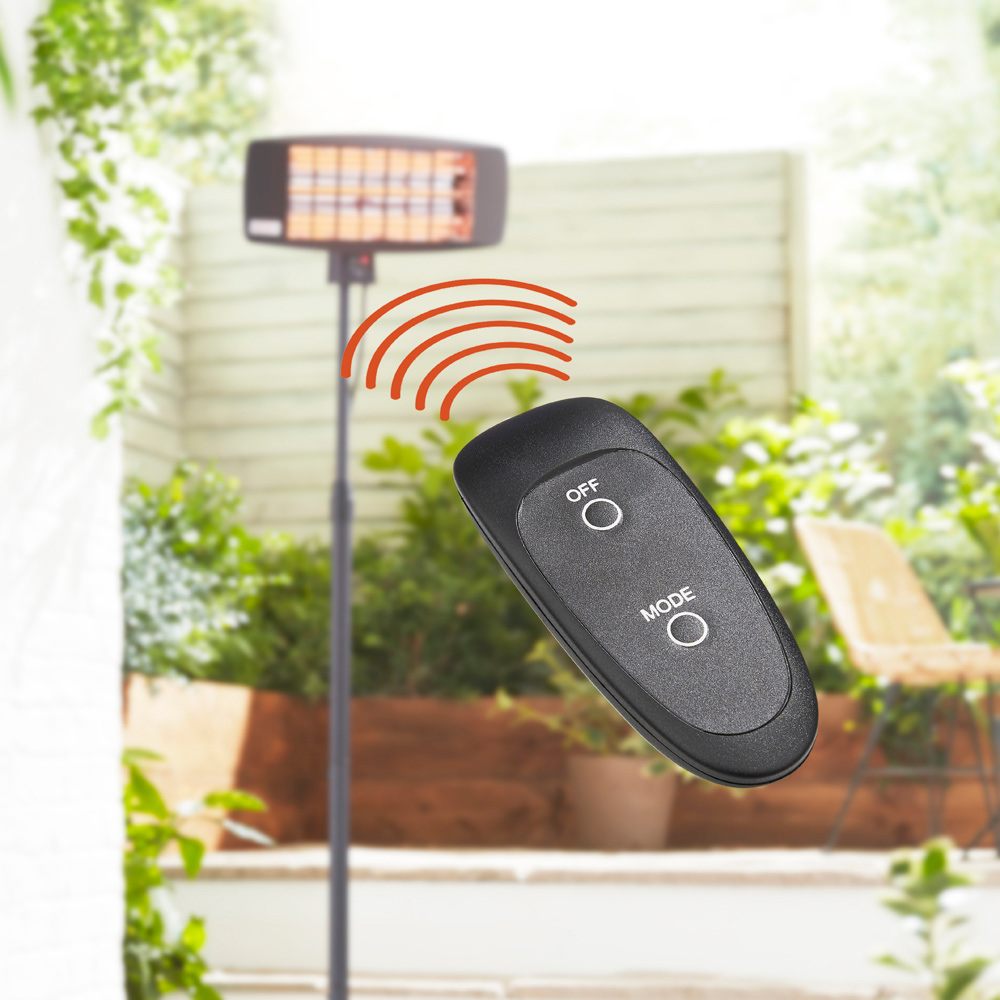 Swan Stand Patio Heater with Remote 2000W Image 5