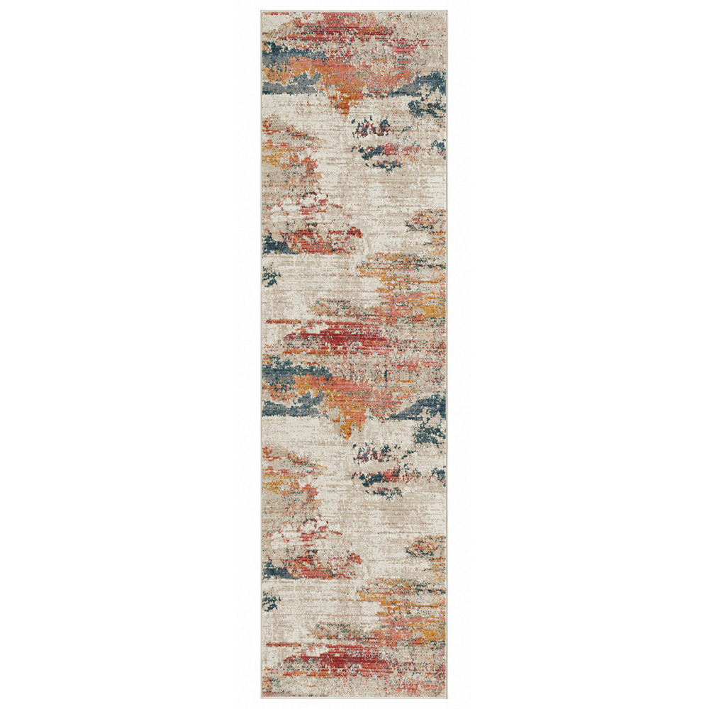 Portland Urco Sigma Delta Cream Non Slip Rug 66 x 200cm Image 2