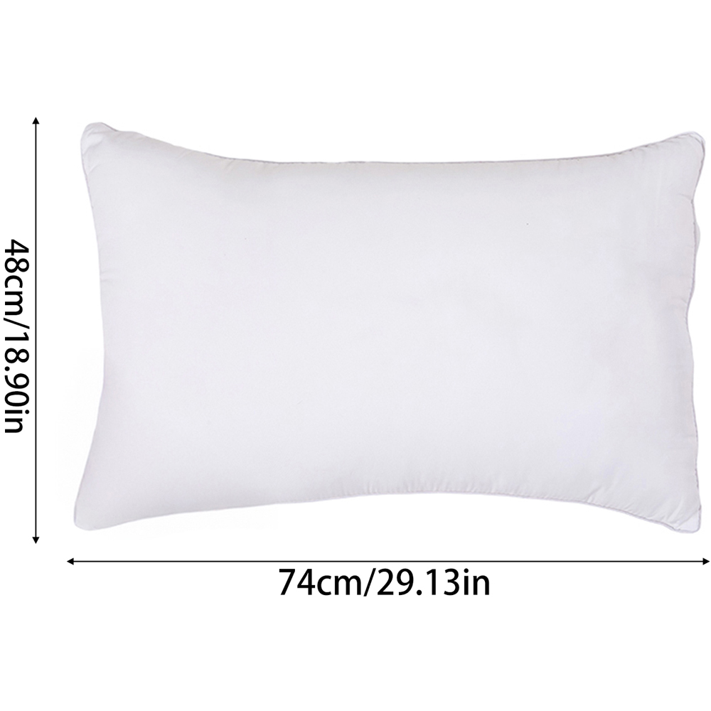 Living and Home White Polyester Adjustable Fill Pillow Insert 74 x 48cm Image 8