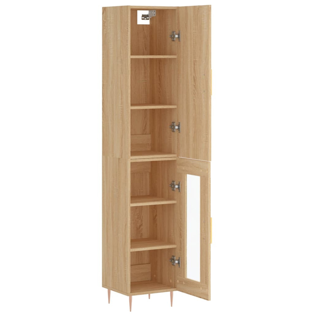 vidaXL 2 Door Sonoma Oak Highboard Image 4