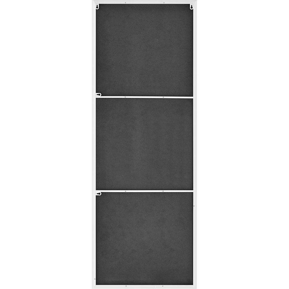 Furniturebox Austen Rectangular White Large Metal Wall Mirror 50 x 140cm Image 3