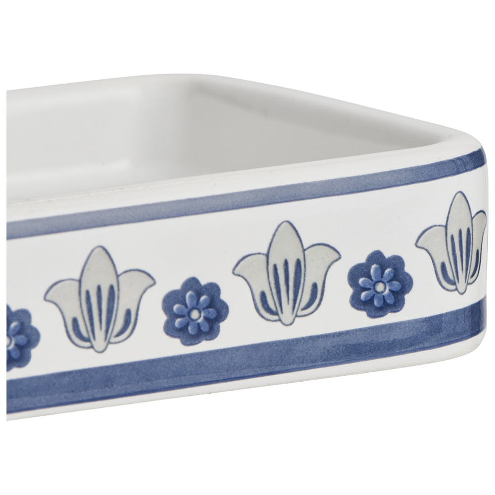 Wilko Blue Floral Tray Image 5