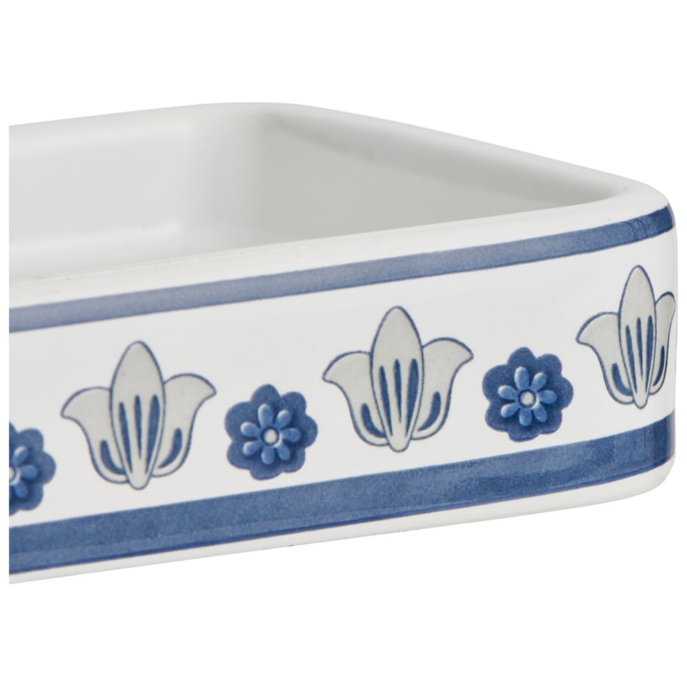 Wilko Blue Floral Tray Wilko