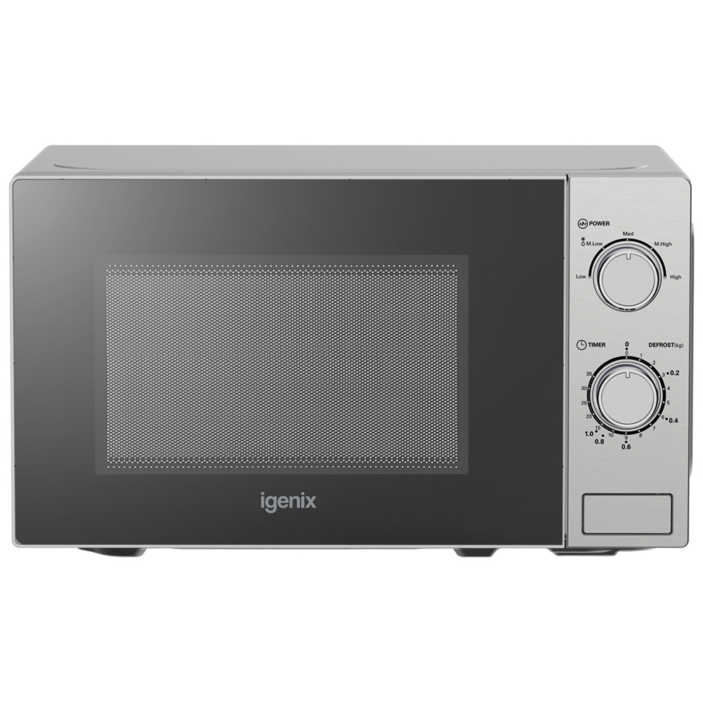 Igenix Stainless Steel 20L 800W Manual Microwave Image 1