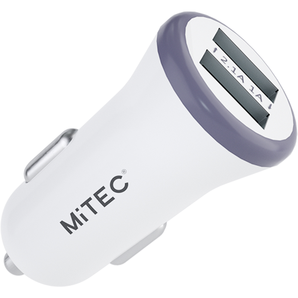 MiTEC MiPOWER Dual Port USB-A In-Car Charger Image 1
