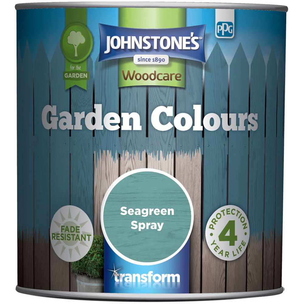 Johnstone's Woodcare Seagreen Spray Garden Colours Paint 1L Image 2