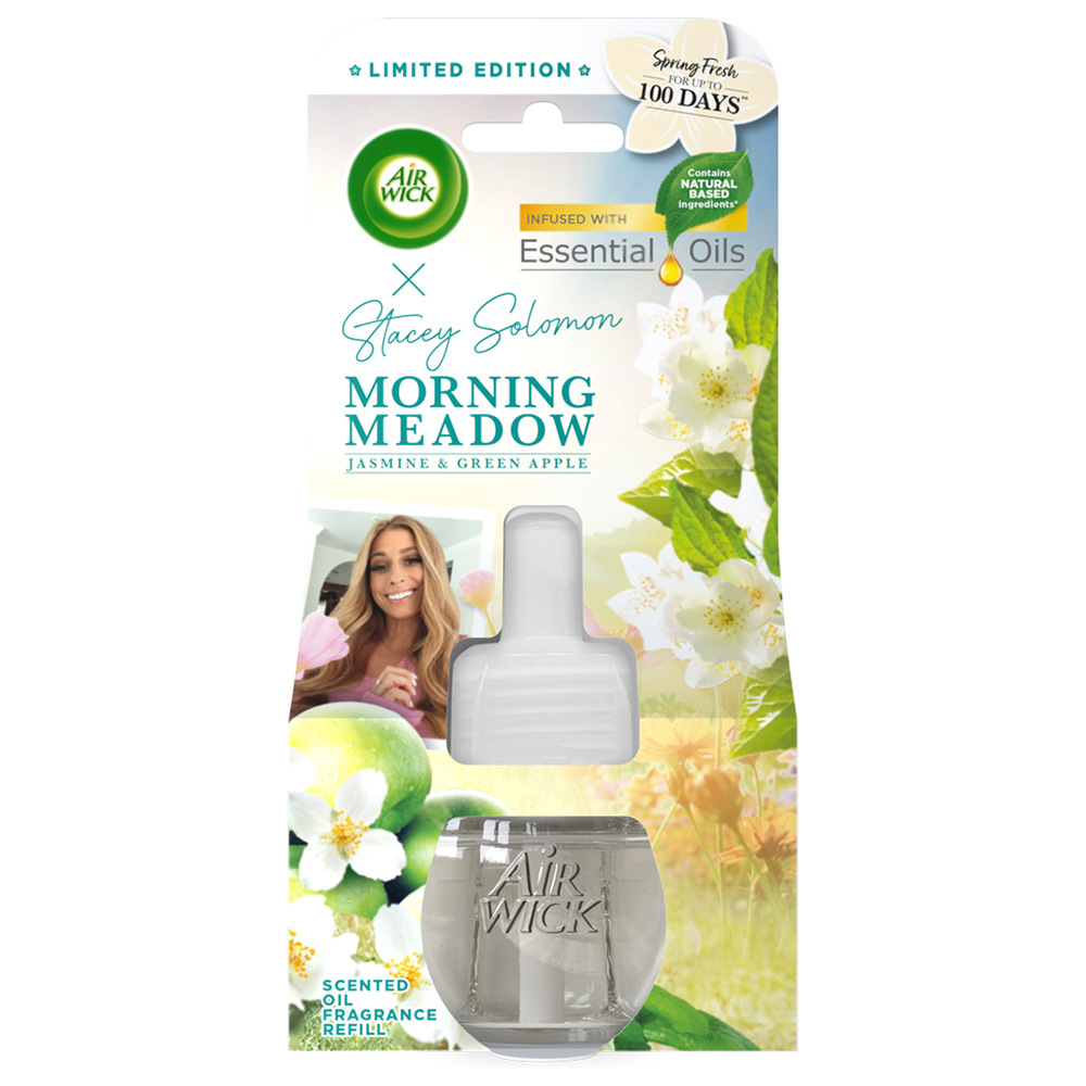 Air Wick x Stacey Solomon Morning Meadow Air Freshener Single Refill 19ml Image 1
