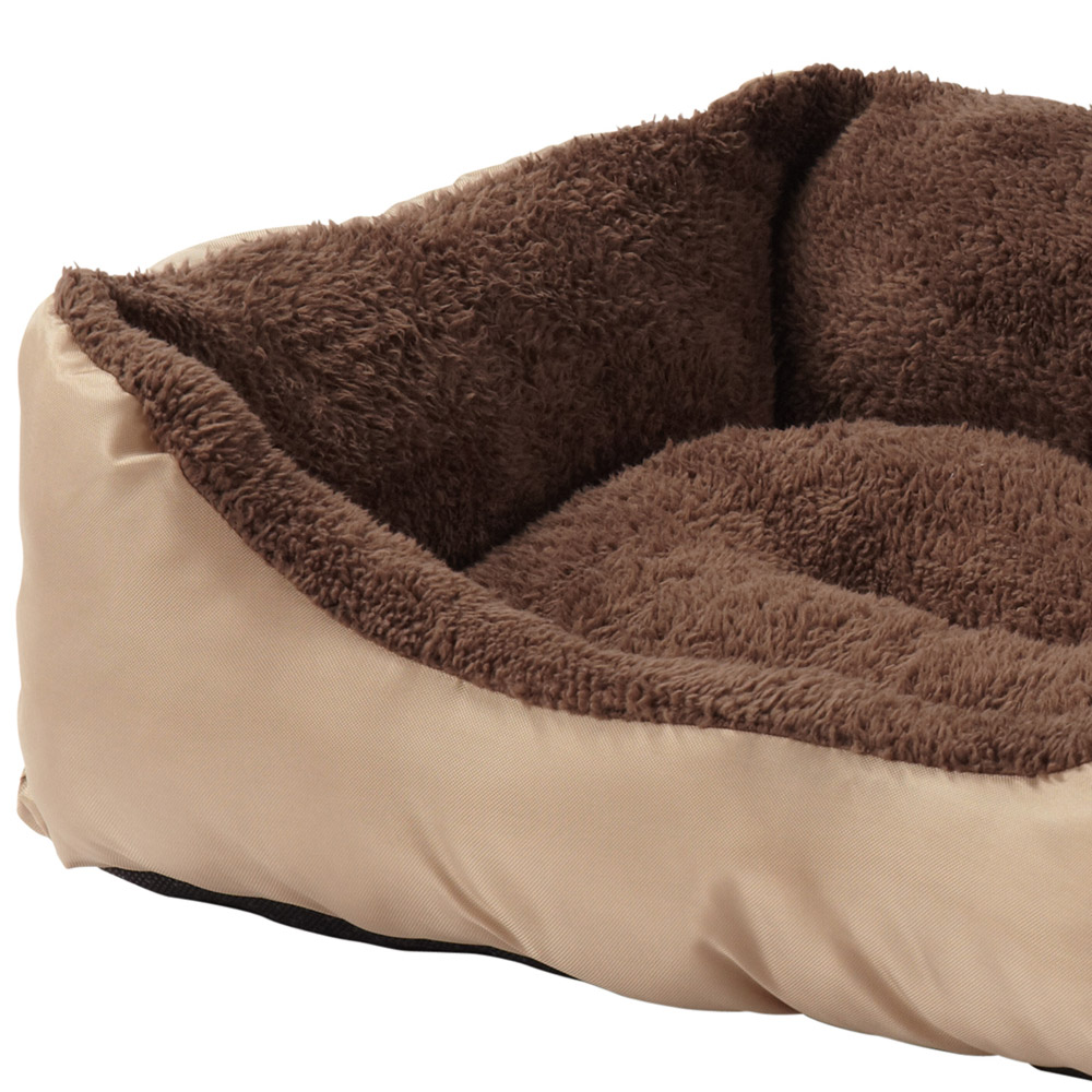 Bunty Deluxe Small Cream Soft Pet Basket Bed Image 2