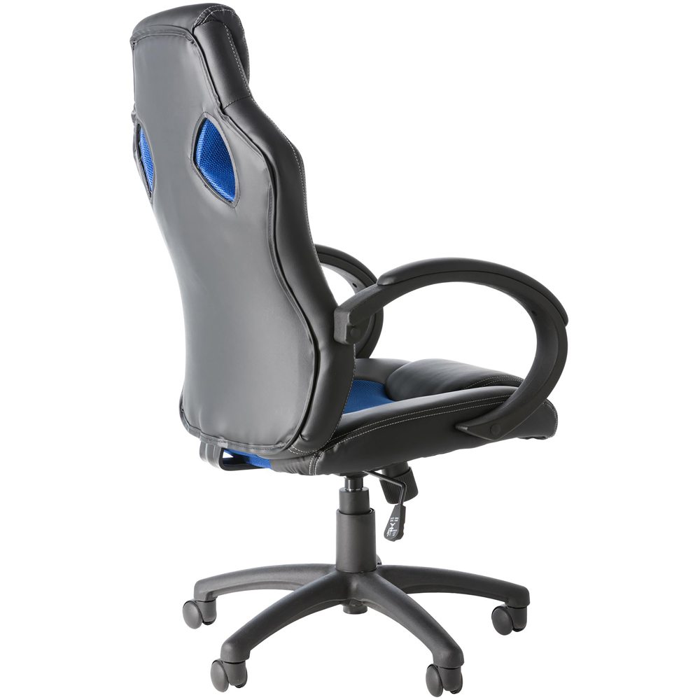 Alphason Daytona Blue Faux Leather Racing Chair Image 4