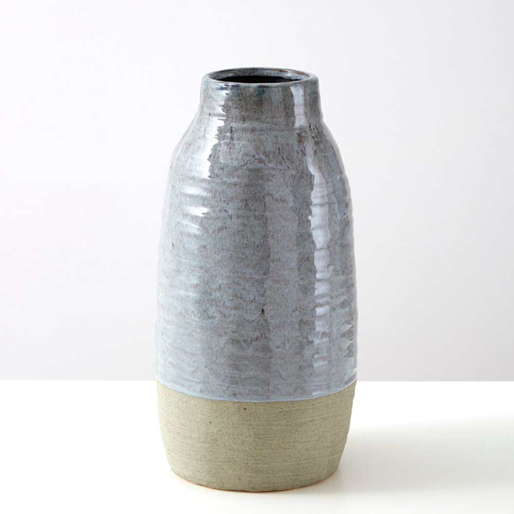 Premier Housewares Caldera Grey Vase Large Image 3