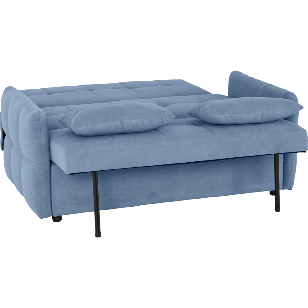 Seconique Chelsea Double Sleeper Blue Fabric Sofa Bed Image 6