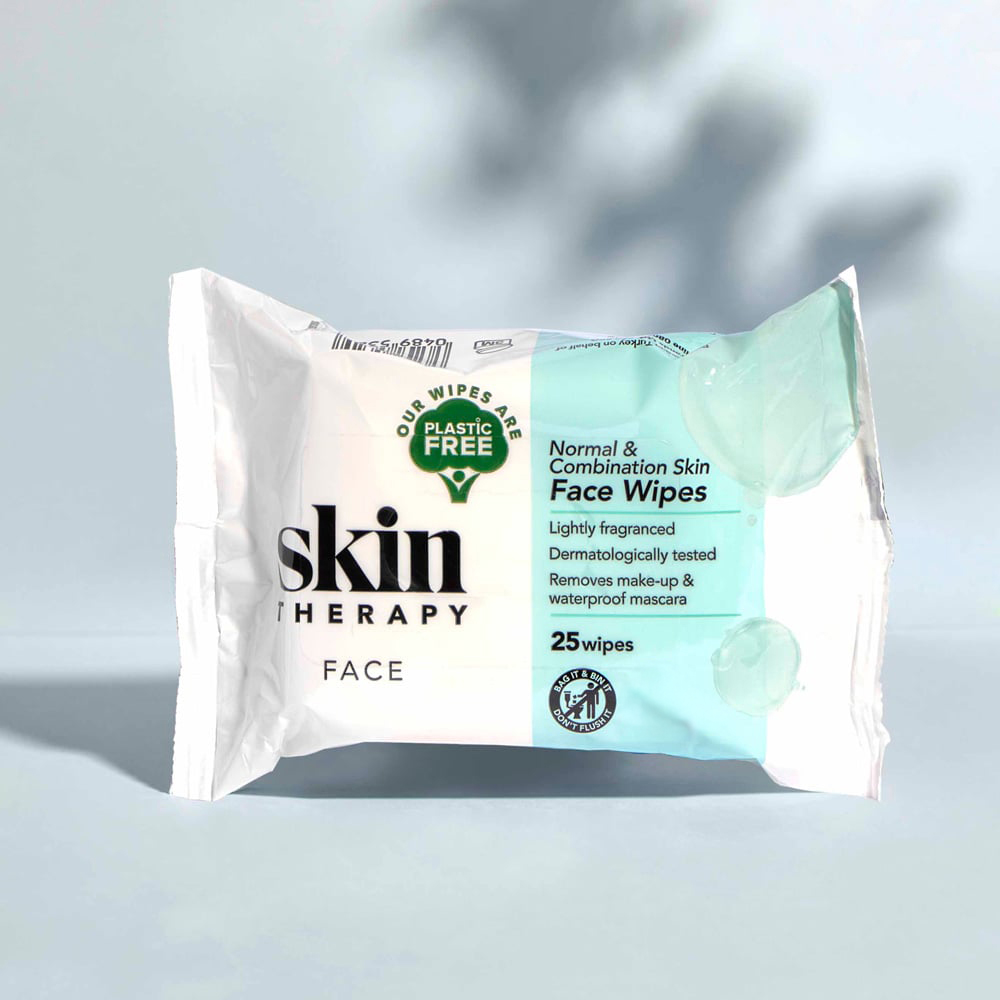 Skin Therapy Normal and Combination Skin Face Wipes 25 Pack Image 3