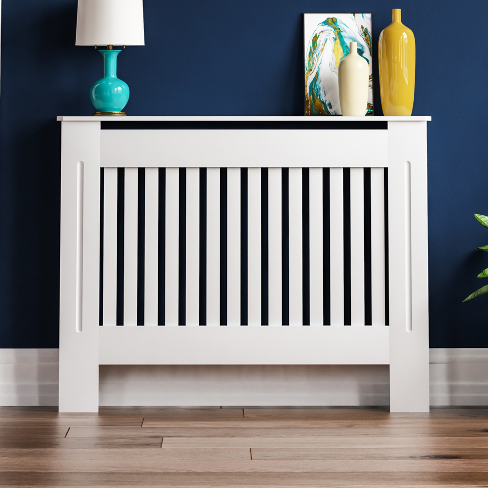 Vida Designs Chelsea White Radiator Cover Medium Image 7