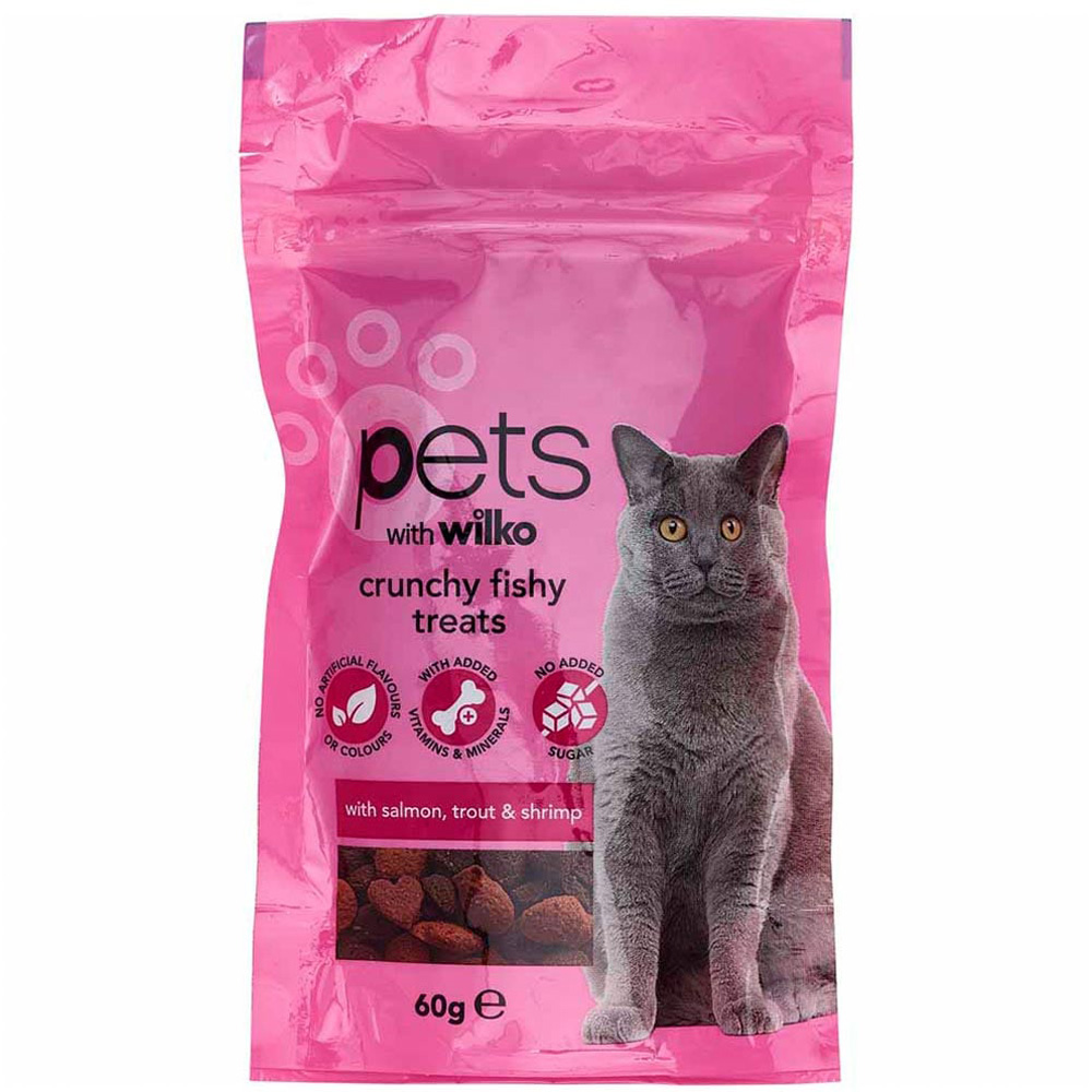 Wilko Fish Mix Cat Treats 60g Image 1