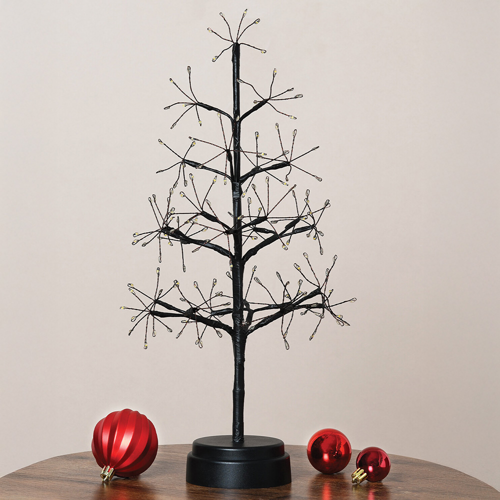150 LED Warm White LED Tree - Black Image 1