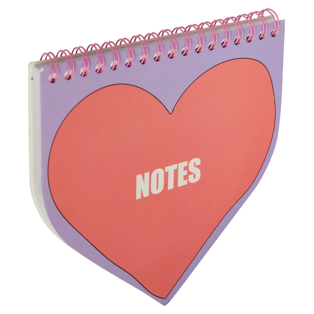 Wilko Sassy Heart Shaped Notebook Image 2