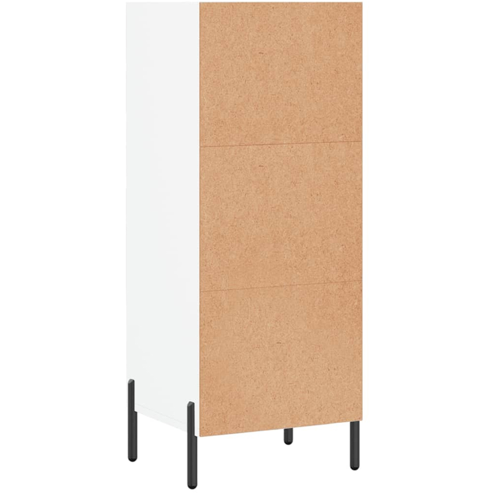vidaXL 3 Shelf White Sideboard Image 6