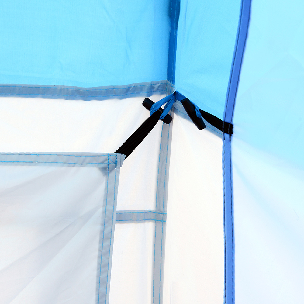 Outsunny 4-6 Person Dome Tent Blue and White Image 3