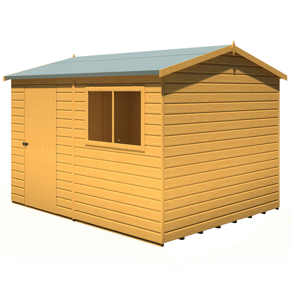 Shire Lewis 10 x 8ft Style D Reverse Apex Shed Image 3