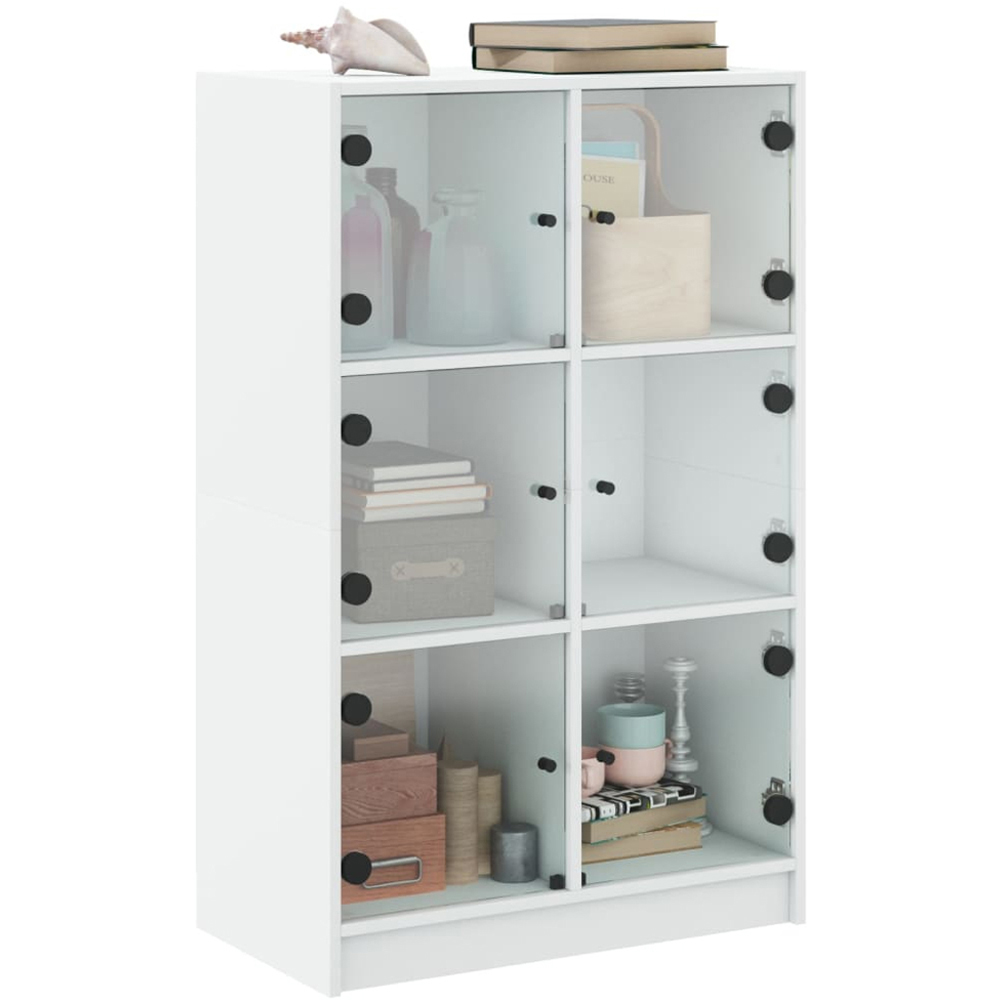 vidaXL 6 Door White Narrow Highboard Image 5