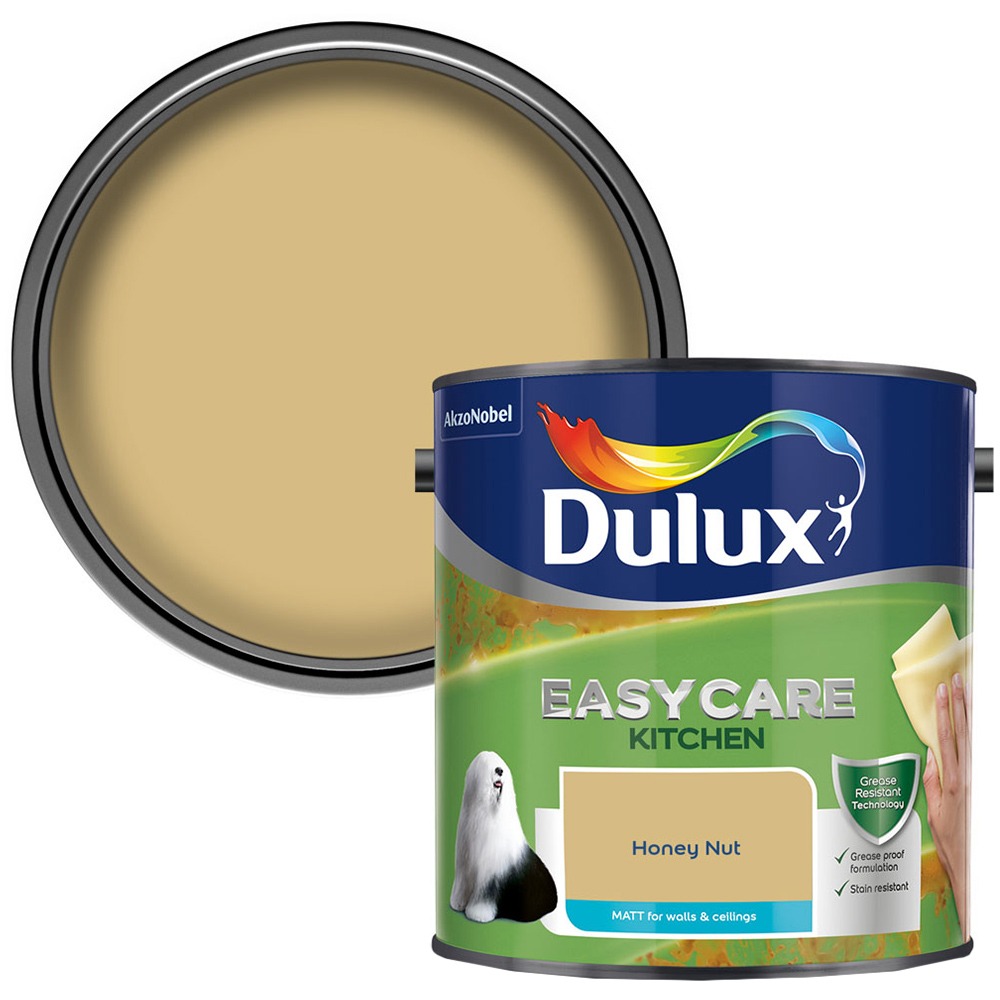 Dulux Easycare Kitchen Honey Nut Matt Paint 2.5L Image 1