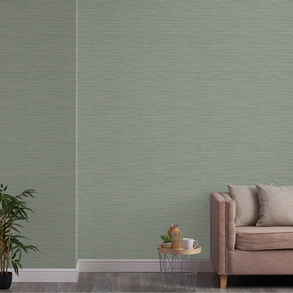 Superfresco Easy Serenity Plain Sage Wallpaper Image 4