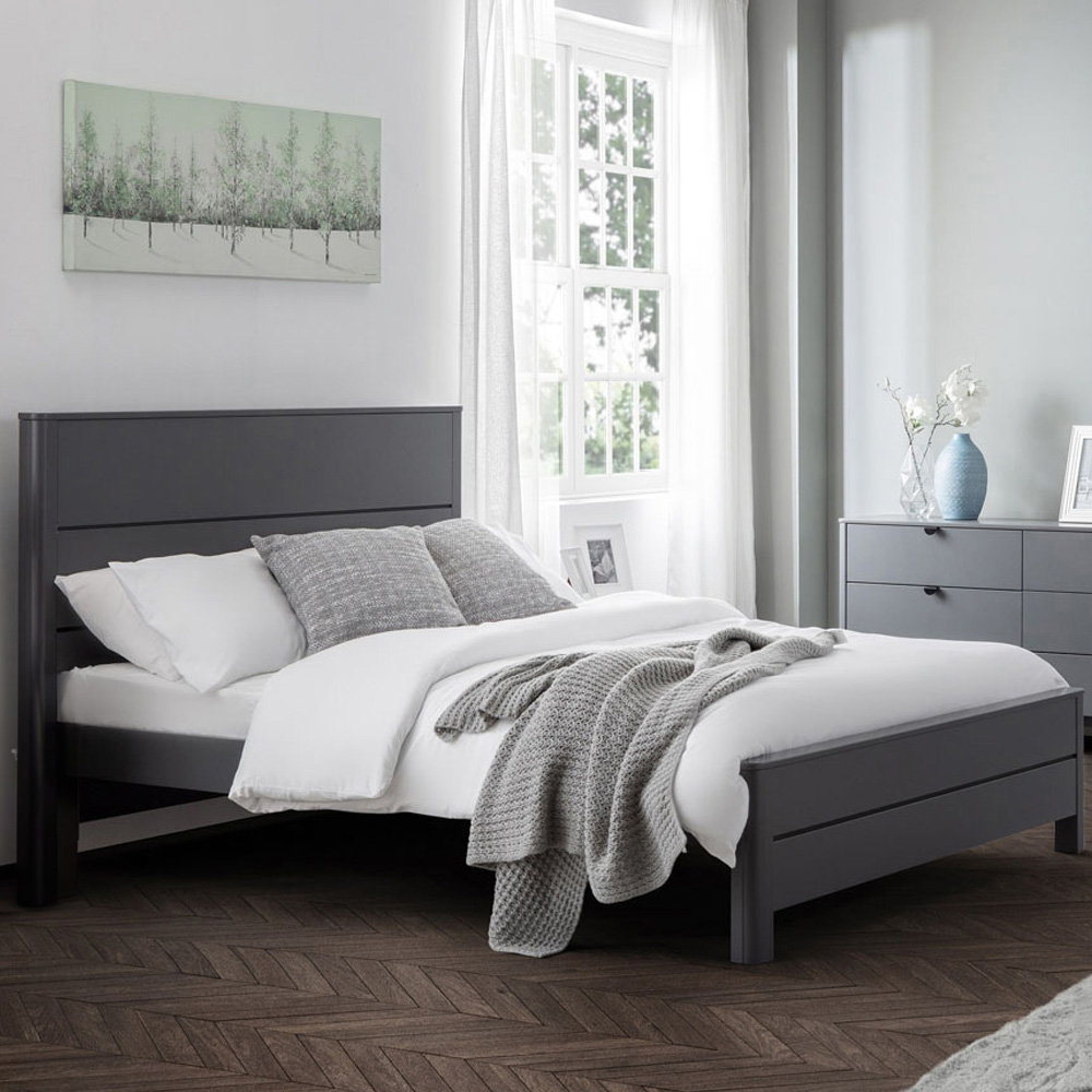 Julian Bowen Chloe King Size Storm Grey Bed Image