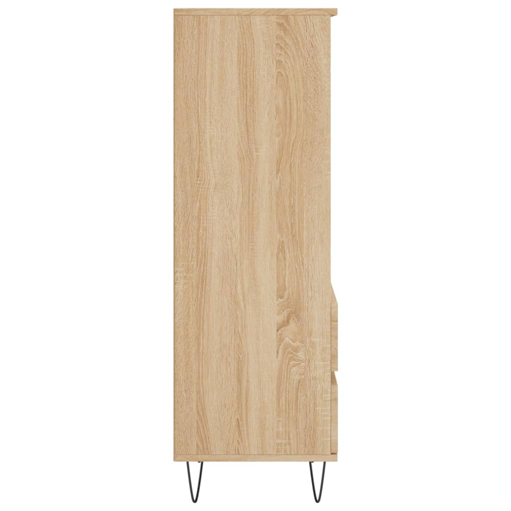 vidaXL 2 Drawer 3 Shelf Sonoma Oak Highboard Image 7