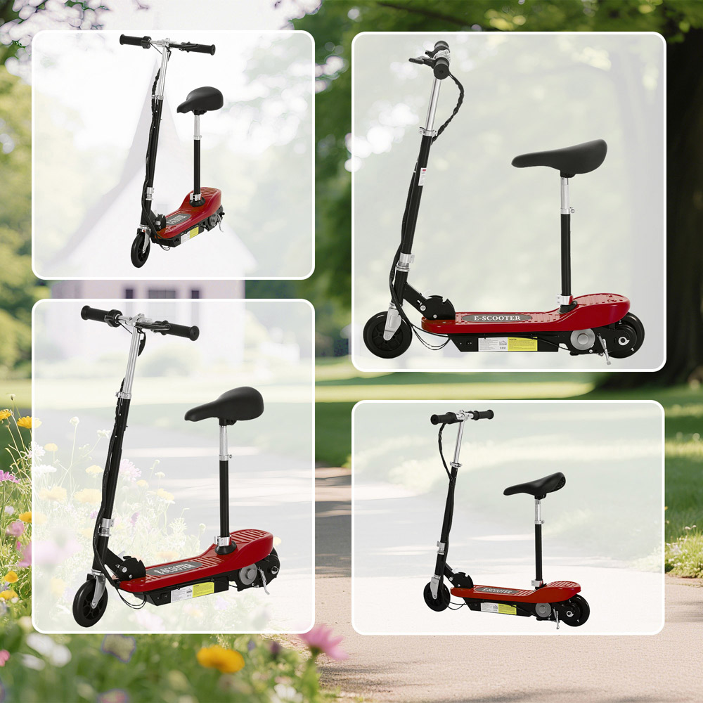 Tommy Toys Red Foldable Powered Kick Scooter 120W Image 3