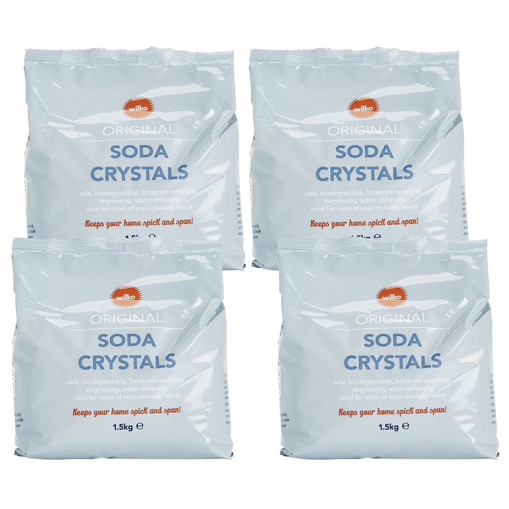 Wilko Original Soda Crystals Case of 4 x 1.5kg Image 1