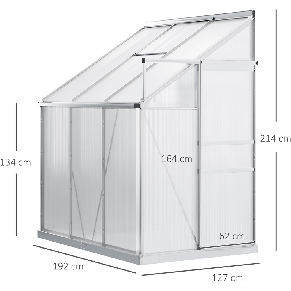 Outsunny PE Steel 4 x 6.2ft Poly Greenhouse Image 8