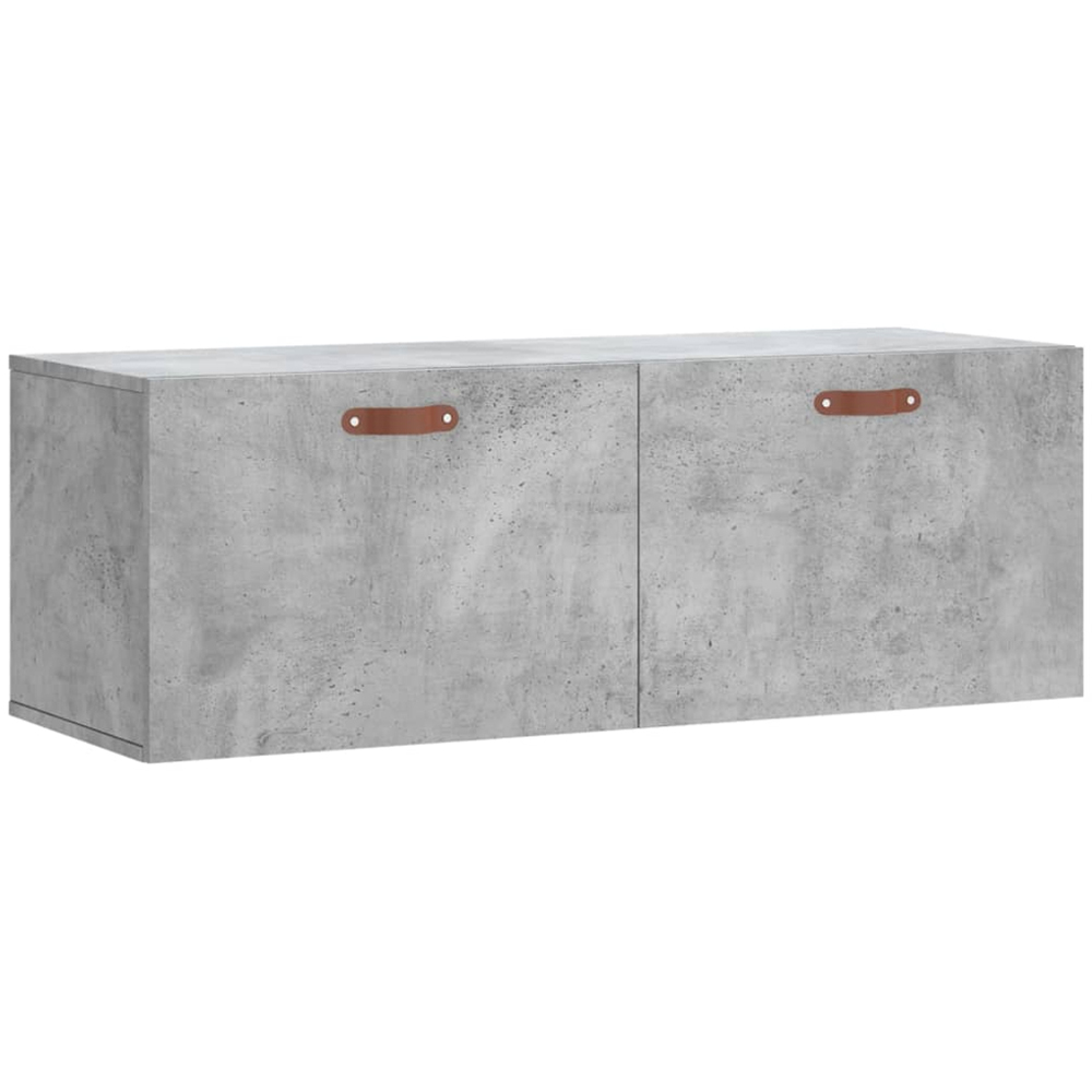 vidaXL 2 Door Concrete Grey Wall Cabinet Image 2