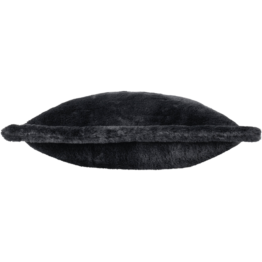 Furn Kallu Black Faux Fur Cushion 45 x 45cm Image 4