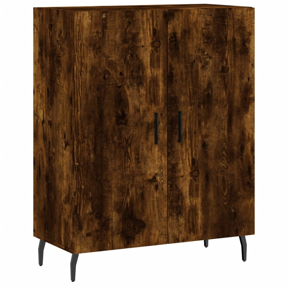 vidaXL 4 Door Smoked Oak Highboard Image 4