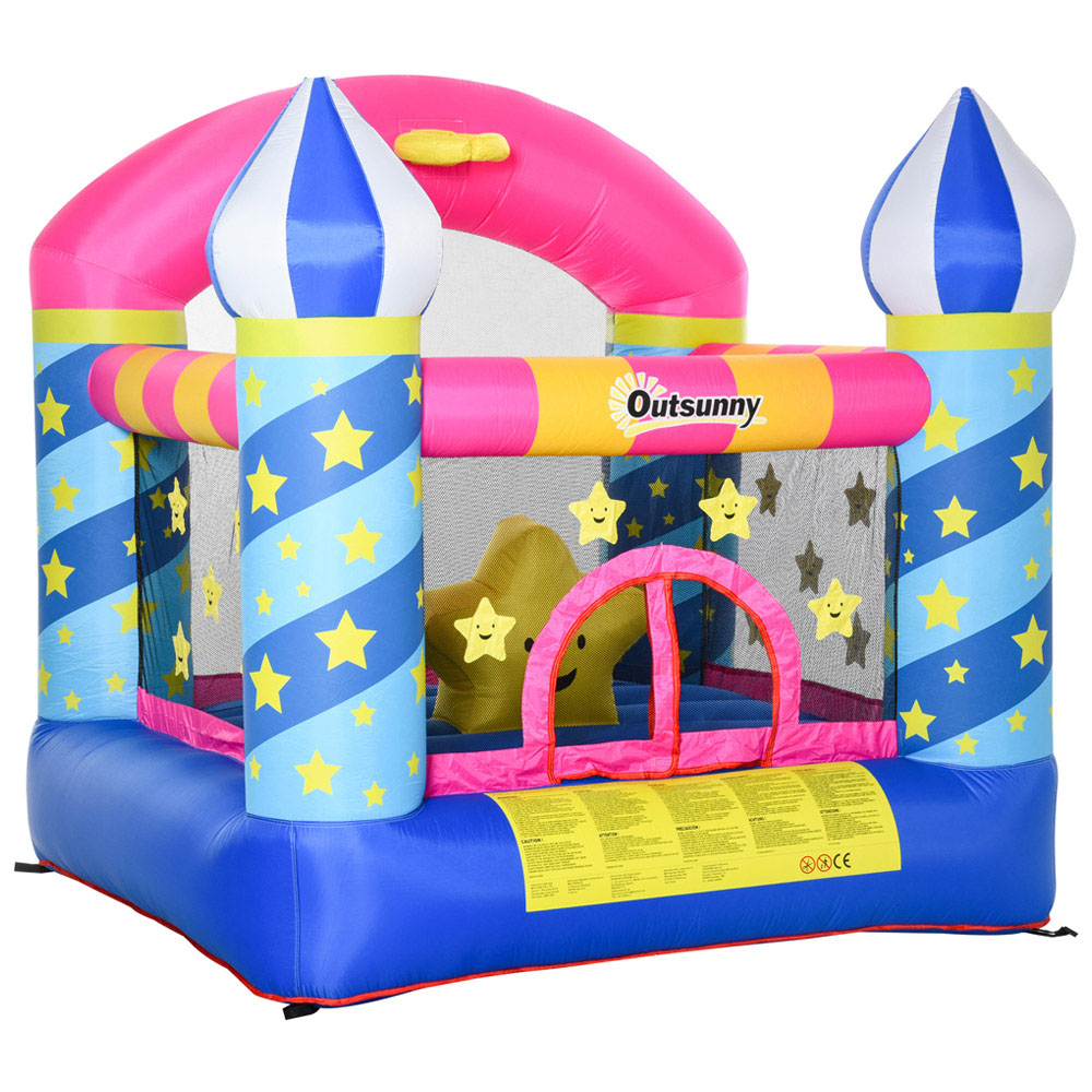 Outsunny Kids Slide Star Bouncy Castle Image 3