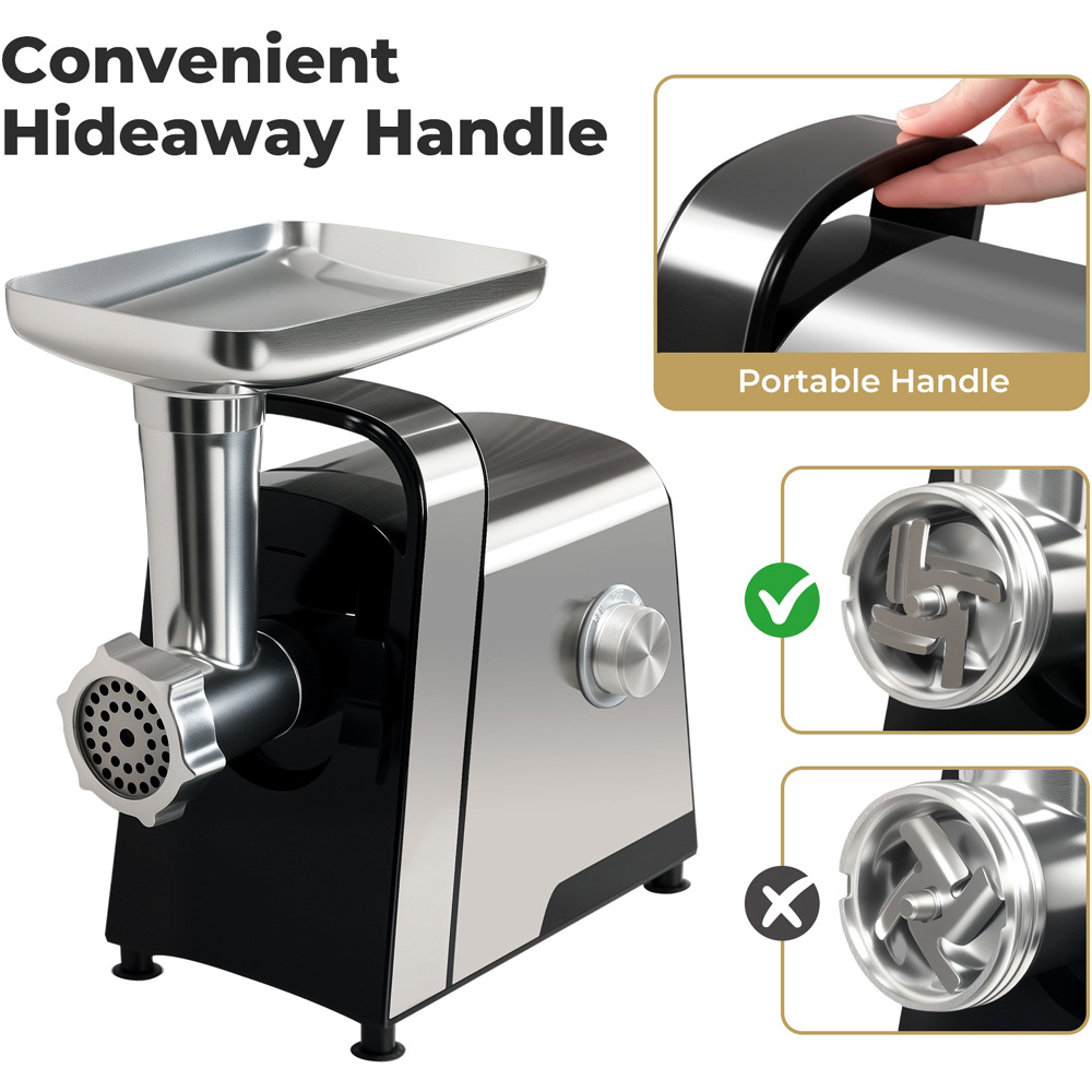 Spector MG1004-UK Stainless Steel Electric Meat Grinder Mincer 2800W Image 7