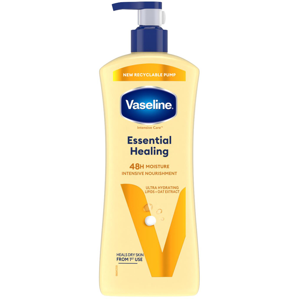 Vaseline Intensive Care Essential Healing Body Lotion Moisturiser 600ml 3 Pack Image 2
