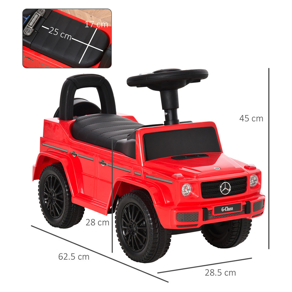 Kids Red Foot-To-Floor Sliding Car with Interactive Features 12-36 months Image 5