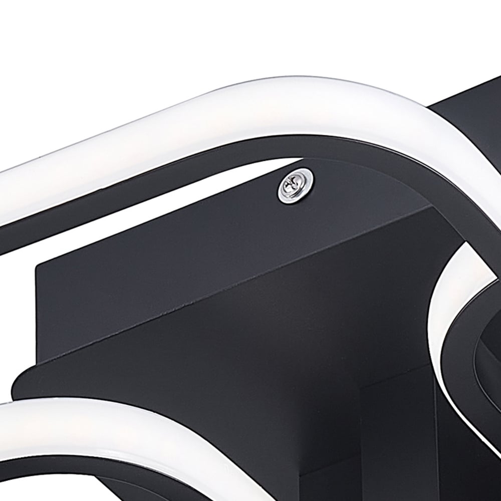 Living and Home Black 4 Head LED Ceiling Light Image 4