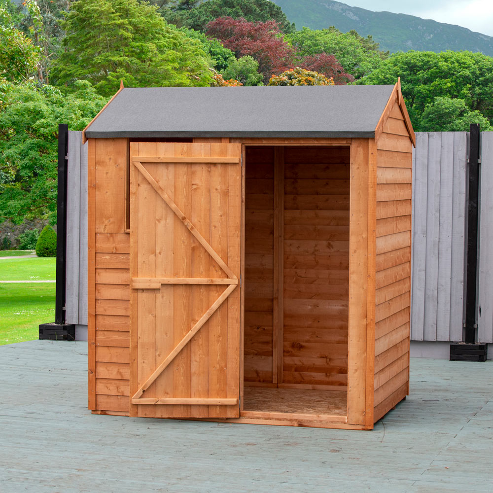 Shire 6 x 4ft Dip Treated Overlap Reverse Apex Shed Image 4