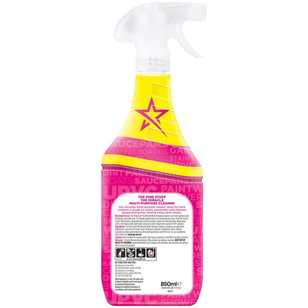 Star Drops Pink Stuff Miracle Multi-Purpose Cleaner 850ml Image 2