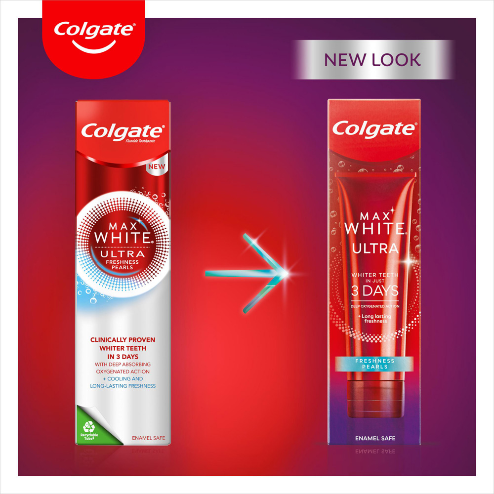 Colgate Max White Ultra Fresh Pearls Whitening Toothpaste 75ml Image 3