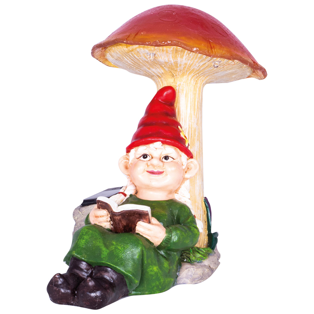 St Helens Female Gnome Under Light Up Mushroom Image 1