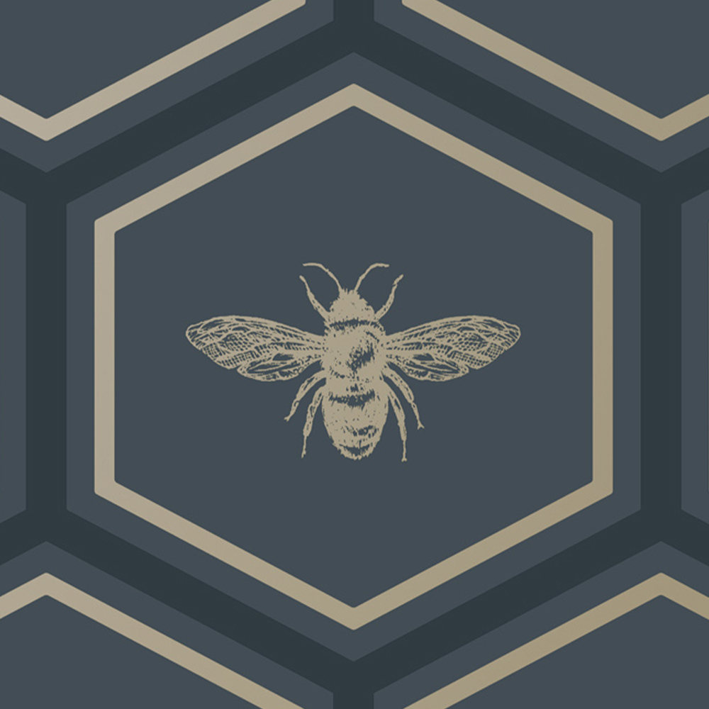 Holden Decor Bee Panel Navy Wallpaper Image 4