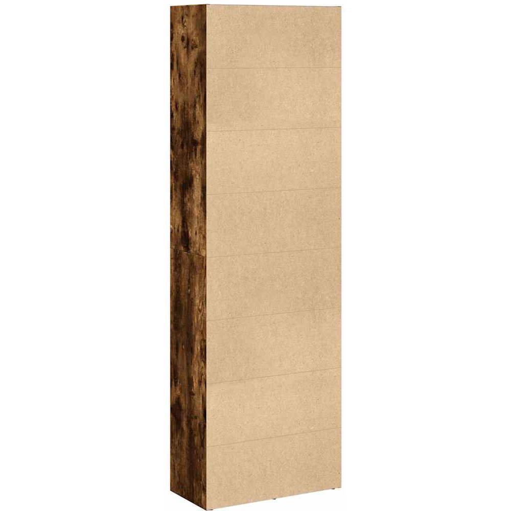 vidaXL 5 Shelf Smoked Oak Brown Bookcase Image 4