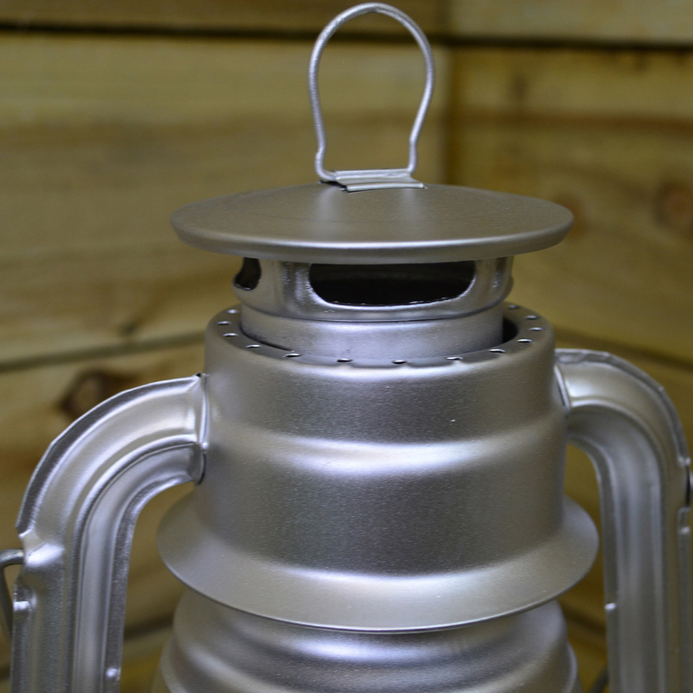 Samuel Alexander Paraffin Hurricane Silver Camping Lantern Light Image 4