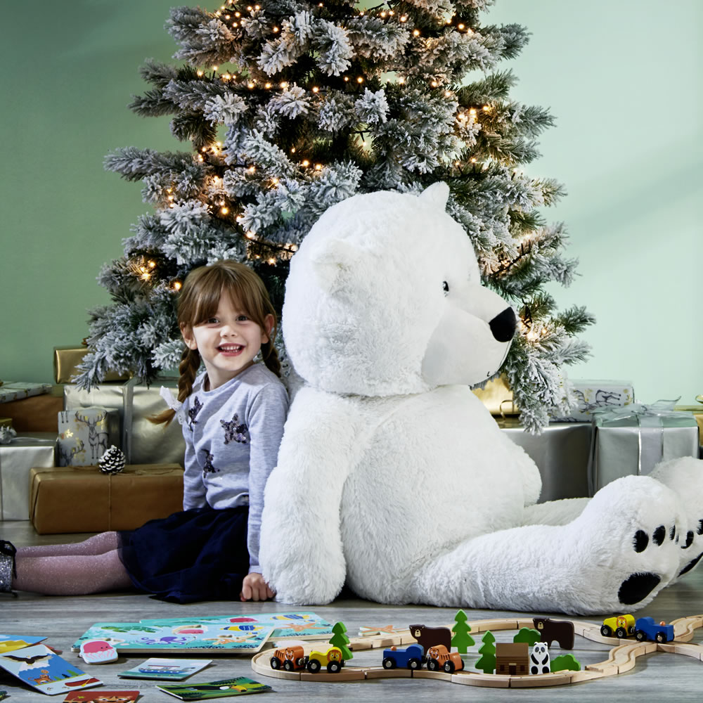 Wilko Hans the Giant Polar Bear Plush Soft Toy    115cm Image 3