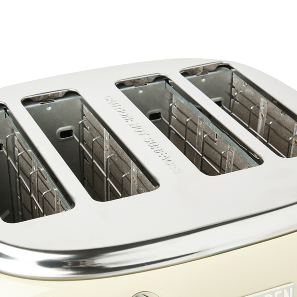 Haden Highclere 197252 Cream 4-Slice Toaster 1630W Image 4