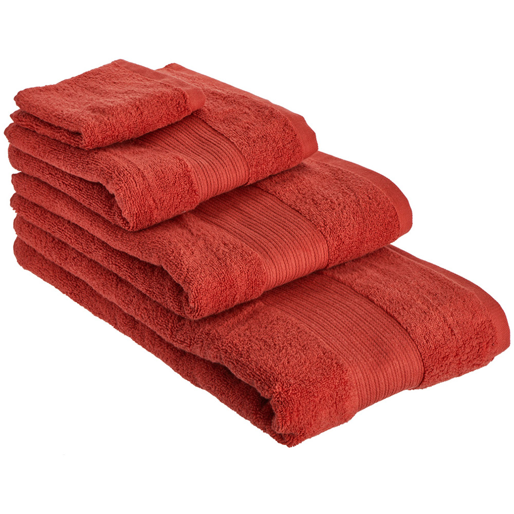 Wilko Supersoft Cotton Chilli Hand Towel Wilko