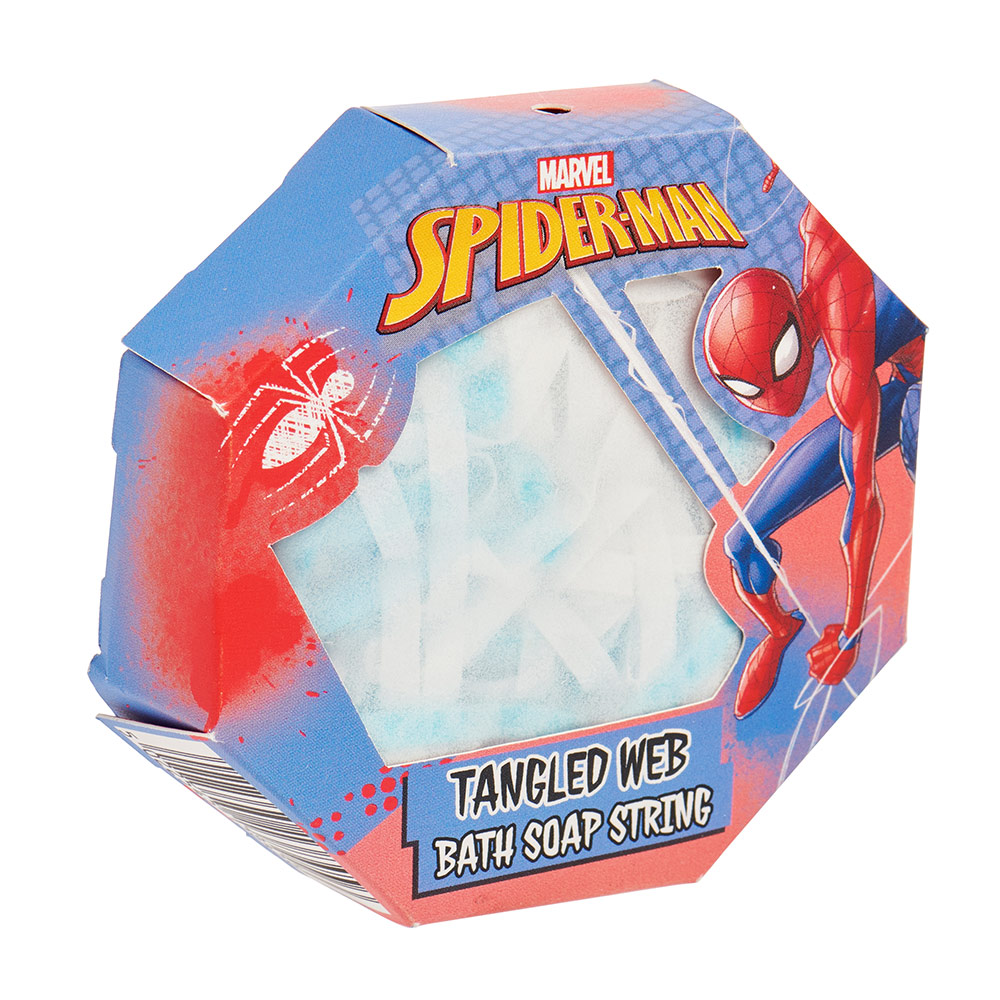 Spiderman Tangled Web Bath Soap String Image 3